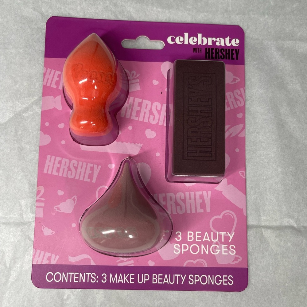 Hershey Celebrate Pink & Orange Beauty Sponge Set - 3 Pack